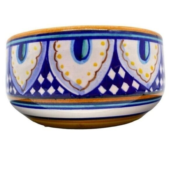 Deruta Italy Dip Amano Mano Franco Mari Artist Signed Candle Stick Holders - Picture 10 of 13